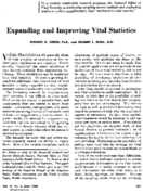 Expanding and improving vital statistics