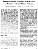 Reevaluation of reactions to penicillin in venereal disease clinic patients