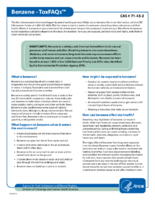 Benzene  ToxFAQs  CAS  71432