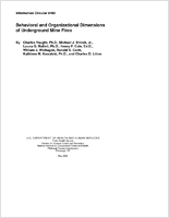 Behavioral and Organizational Dimensions of Underground Mine Fires