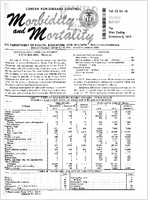 Morbidity and Mortality Weekly Report Vol 23 No 45 week ending November 9 1974