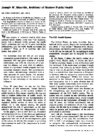 Joseph W Mountin Architect Of Modern Public Health