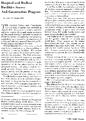 Hospital and medical facilities survey and construction program