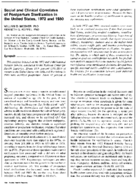 Social and clinical correlates of postpartum sterilization in the United States 1972 and 1980