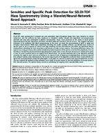 Sensitive and Specific Peak Detection for SELDITOF Mass Spectrometry Using a WaveletNeuralNetwork Based Approach