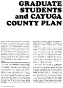 Graduate students and Cayuga County plan a health care system