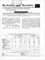 Morbidity and Mortality Weekly Report Vol 11 No 25 for Release June 29 1962