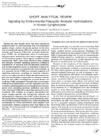 Signaling by Environmental Polycyclic Aromatic Hydrocarbons in Human Lymphocytes