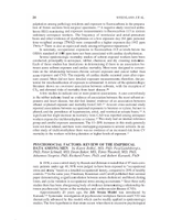 Psychosocial Factors Review of the Empirical Data Among Men