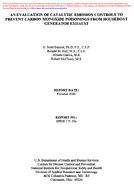 An Evaluation of Catalytic Emission Controls to Prevent Carbon Monoxide Poisonings from Houseboat Generator Exhaust 2006