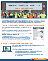 Standing Down for Fall Safety Ideas for StandDown Events