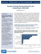 Receipt of Family Planning Services in the United States 20222023