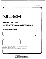 NIOSH manual of analytical methods Third edition Second supplement