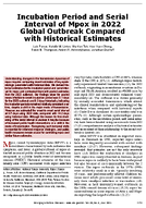 Incubation Period and Serial Interval of Mpox in 2022 Global Outbreak Compared with Historical Estimates