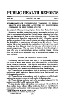 Public Health Reports  v 54 no 2 JANUARY 13 1939