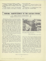 Bovine tuberculosis in the United States