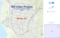 500 Cities Project Local Data for Better Health 2014 Orem UT