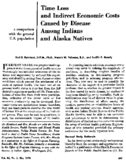 Time loss and indirect economic costs caused by disease among Indians and Alaska Natives A comparison with the general US population
