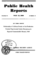 Public Health Reports  v 65 no 19  cover