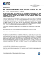 Field Epidemiology and Laboratory Training Programs in subSaharan Africa from 2004 to 2010 need the process and prospects