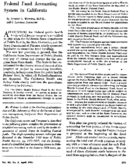 Federal fund accounting system in California