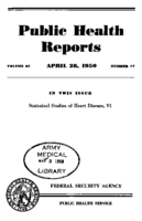 Public Health Reports  v 65 no 17  cover