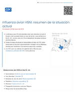 Influenza aviar H5N1  resumen de la situacin actual