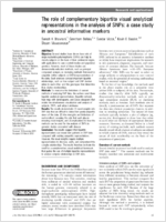 The role of complementary bipartite visual analytical representations in the analysis of SNPs a case study in ancestral informative markers