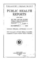 Public Health Reports  v 43 no 45  cover