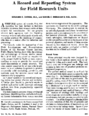 A record and reporting system for field research units