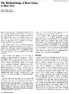 The epidemiology of burn injury in New York