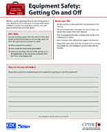 Construction Toolbox Talk Equipment Safety Getting On and Off 2022