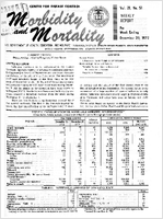 Morbidity and Mortality Weekly Report Vol 21 No 51 week ending December 23 1972