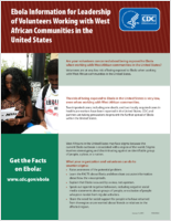 Ebola Information for Leadership of Volunteers Working with West African Communities in the United States 20150115