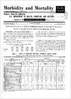 Morbidity and Mortality Weekly Report Vol 10 No 46 for Release November 24 1961