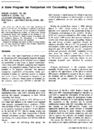 A state program for postpartum HIV counseling and testing