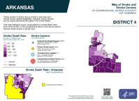 AR Congressional District 04 Stroke and Stroke Centers Map 119th Congress
