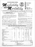 Morbidity and Mortality Weekly Report Vol 20 No 8 week ending February 27 1971