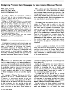 Designing prenatal care messages for lowincome Mexican women