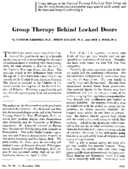Group therapy behind locked doors