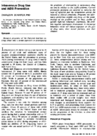 Intravenous drug use and AIDS prevention