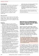 Serosurvey of Chikungunya Virus in Old World Fruit Bats Senegal 20202022