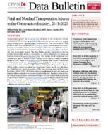 Data Bulletin Fatal and Nonfatal Transportation Injuries in the Construction Industry 20112020