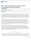 Title 42 order reassessment and exception for unaccompanied noncitizen children  media statement  for immediate release   Friday July 16 2021
