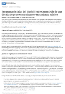 Programa de Salud del World Trade Center ms de una dcada de proveer monitoreo y tratamiento mdico