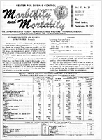 Morbidity and Mortality Weekly Report Vol 22 No 39 week ending September 29 1973