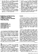 Predicting and reinforcing childrens intentions to wear protective helmets while bicycling