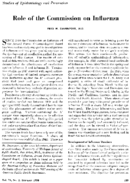 Role of the Commission on Influenza