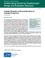 Cognitive Evaluation of Revised Questions on Cannabis Product Use