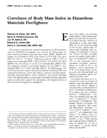 Correlates of Body Mass Index in Hazardous Materials Firefighters